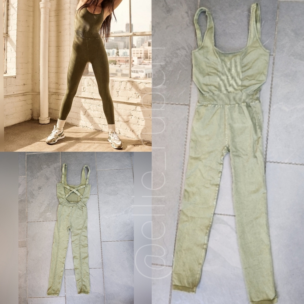 Free People Movement Good Karama Onesie- Secret Moss (XS/S)